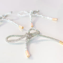 Crystal Rhinestone Bow Ornaments