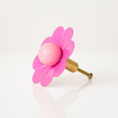 bright pink and pastel pink drawer pull by sazerac stitches