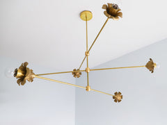 Large Linear Octavia Chandelier