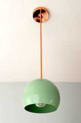 Copper and Mint modern Pendant lighting island kitchen pendants globe shaped