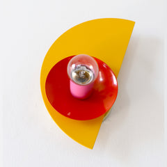 Mustard & Poppy Red Kin sconce from below