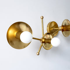 Brass Constellation inspired wall sconce or ceiling light fixture modern decor