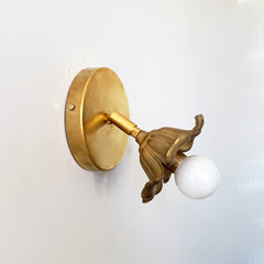 Adjustable Floral Sconce by Sazerac Stitches side view
