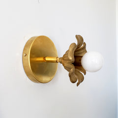 Adjustable Floral Sconce by Sazerac Stitches side view straight