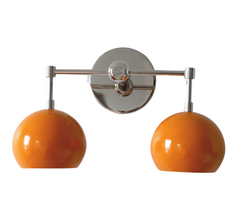 Orange Peel Double Loa sconce with background removed