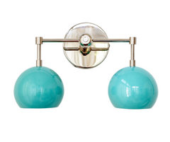Double Loa Sconce with Poolside Shades