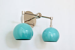 Double Loa Sconce with Poolside Shades