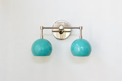 Double Loa Sconce with Poolside Shades