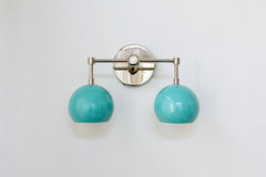 Double Loa Sconce with Poolside Shades