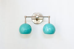 Double Loa Sconce with Poolside Shades
