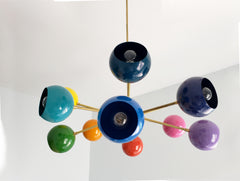 12 color rainbow chandelier nursery decor childrens decor