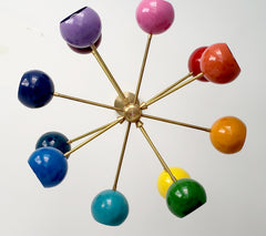 12 color rainbow chandelier nursery decor childrens decor