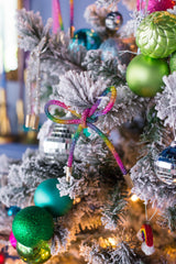 Rainbow Rhinestone Bow Ornaments