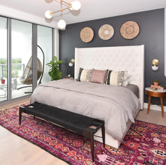 Cabildo Chandelier: Large Brass or Chrome and Glass modern chandelier