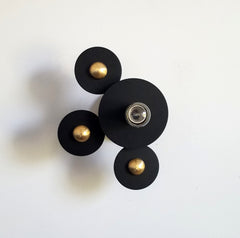 black and gold Asymmetric wall sconce or flushmount modern lighting