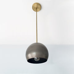 industrial style brass and steel pendant lighting globe kitchen island pendants