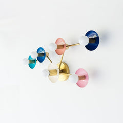 Taurus Astrological shaped wall sconce lighting or ceiling flushmount light fixture in colors to decorate with if you're a taurus