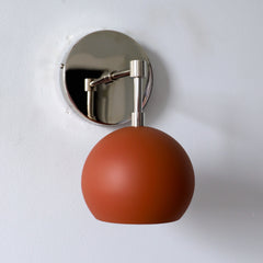 Loa Sconce with Terra Cotta Shade