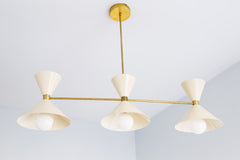 Three-Light Linear Clancy Chandelier