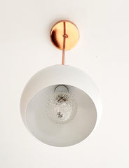 Large Loa Pendant with White Shade