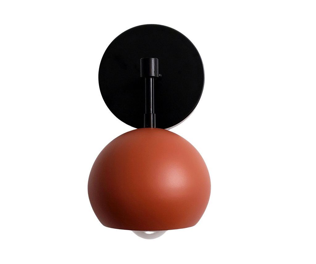 Loa Sconce with Terra Cotta Shade
