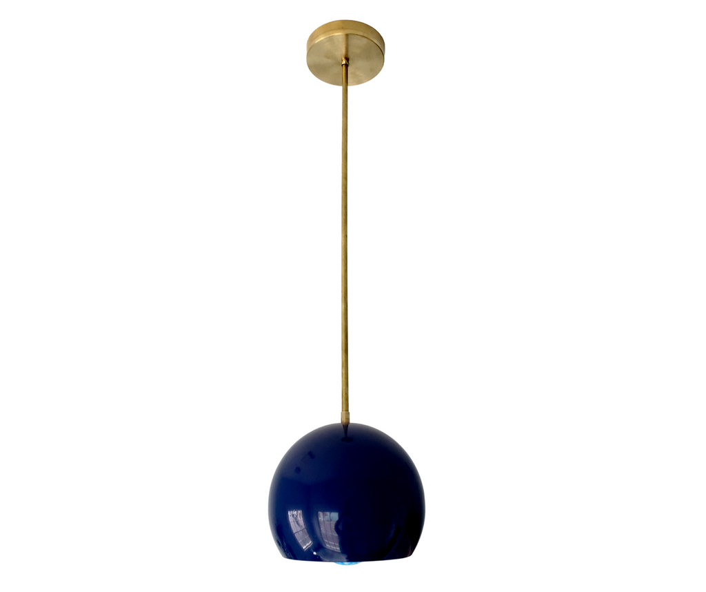 Large Loa Pendant with Navy Shade