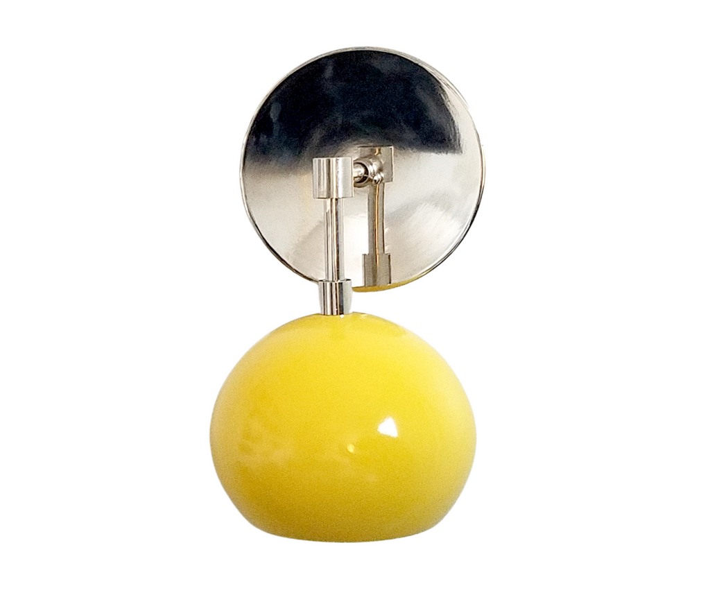 Loa Sconce with Sunshine Yellow Shade