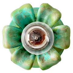 Aged Green Octavia Sconce or Flushmount