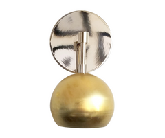 Loa Sconce in Brass and Chrome