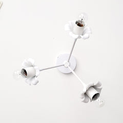 white floral chandelier for small spaces