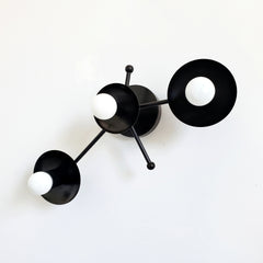 Black Zodiac constellation wall sconce modern home design