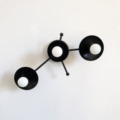 Black Zodiac constellation wall sconce modern home design