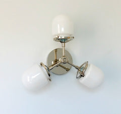 modern chrome flushmount ceiling fixture with glass
