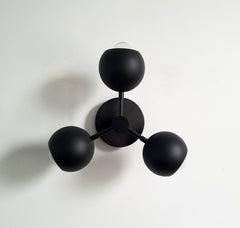 all black ball globe chandelier lighting mid century modern dining room light fixture modern decor
