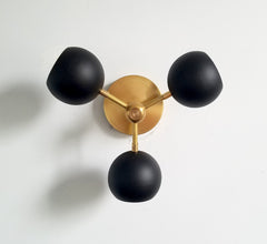 brass gold black modern lighting eyeball shades pendant chandelier  lighting fixture