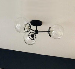 Bicycle Club with Globe Glass Shades