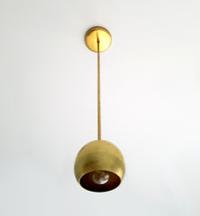 simple brass pendant eyeball shade brass lighting brass pendant light sazerac stitches
