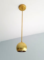 simple brass pendant eyeball shade brass lighting brass pendant light sazerac stitches