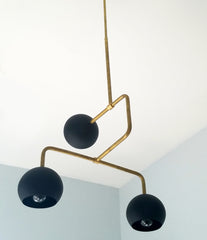 black and brass modern chandelier globes dining room lighting globe shades