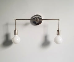 bathroom wall lighting modern chrome polished nickel