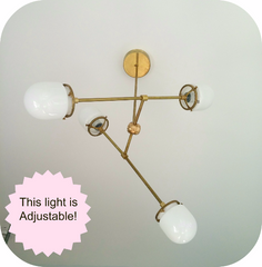 modern brass light adjustable