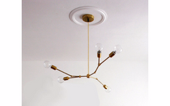 Linden Chandelier: Modern 5-light Asymmetric Chandelier
