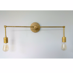 modern brass sconce