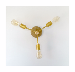 Bicycle club sconce modern brass lighting modern brass flushmount modern chrome lighting sputnik light fixture