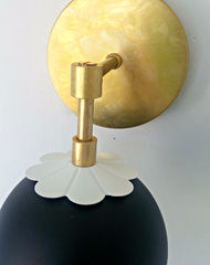 modern flower sconce bathroom lighting modern brass sconce