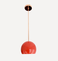 Large Loa Pendant with Flame Orange Shade