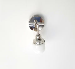 chrome and glass bathroom sconce modern lighting bathroom fixture