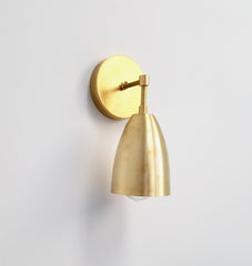 brass bathroom wall sconce modern lighting