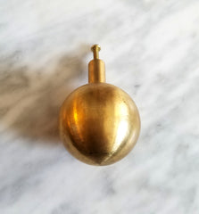 oversized brass ball drawer pull knob cabinet hardware kitchen hardware gold solid brass