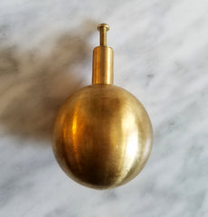 oversized brass ball drawer pull knob cabinet hardware kitchen hardware gold solid brass